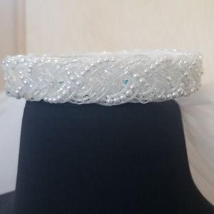 Vintage halo crown veil